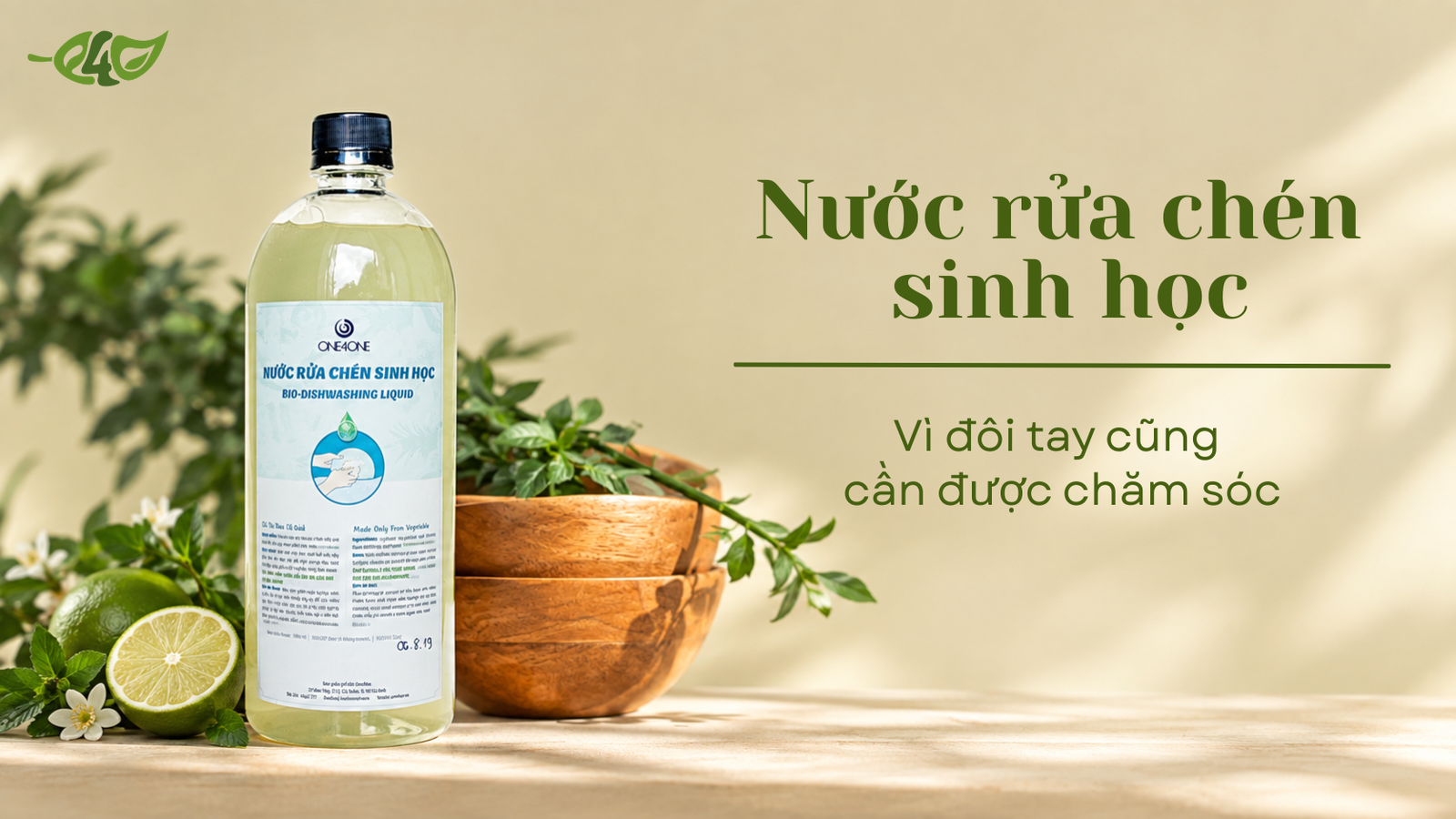 Nước rửa chén sinh học One4One