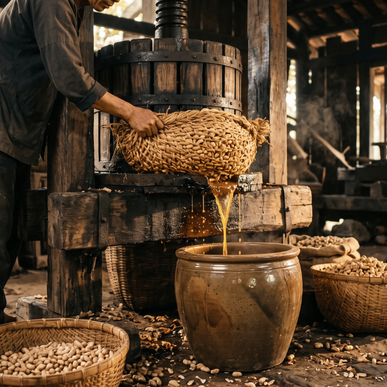 Ép dầu truyền thống